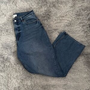 H&M Loose straight high jeans
